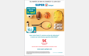 Opération licences sportives SUPER-U Gétigné
